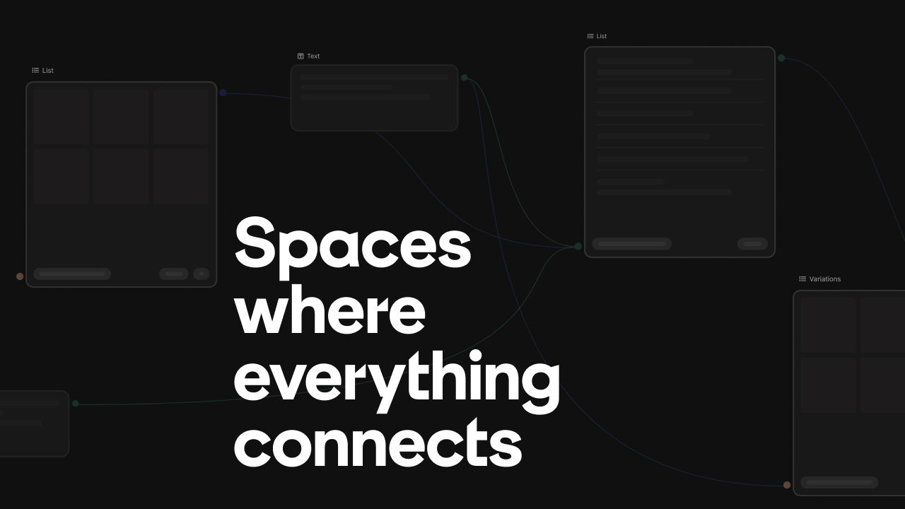 Spaces: el lienzo infinito para los flujos de trabajo creativos